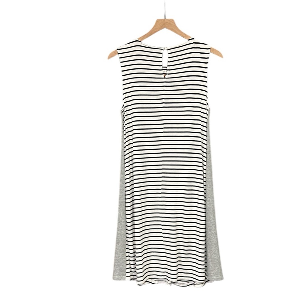 THML Striped Embroidered Sleeveless Knee Length Dress Size Small - Picture 2 of 10